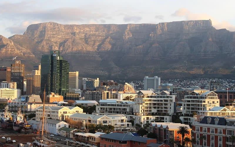 Mountain in South Africa - city, building