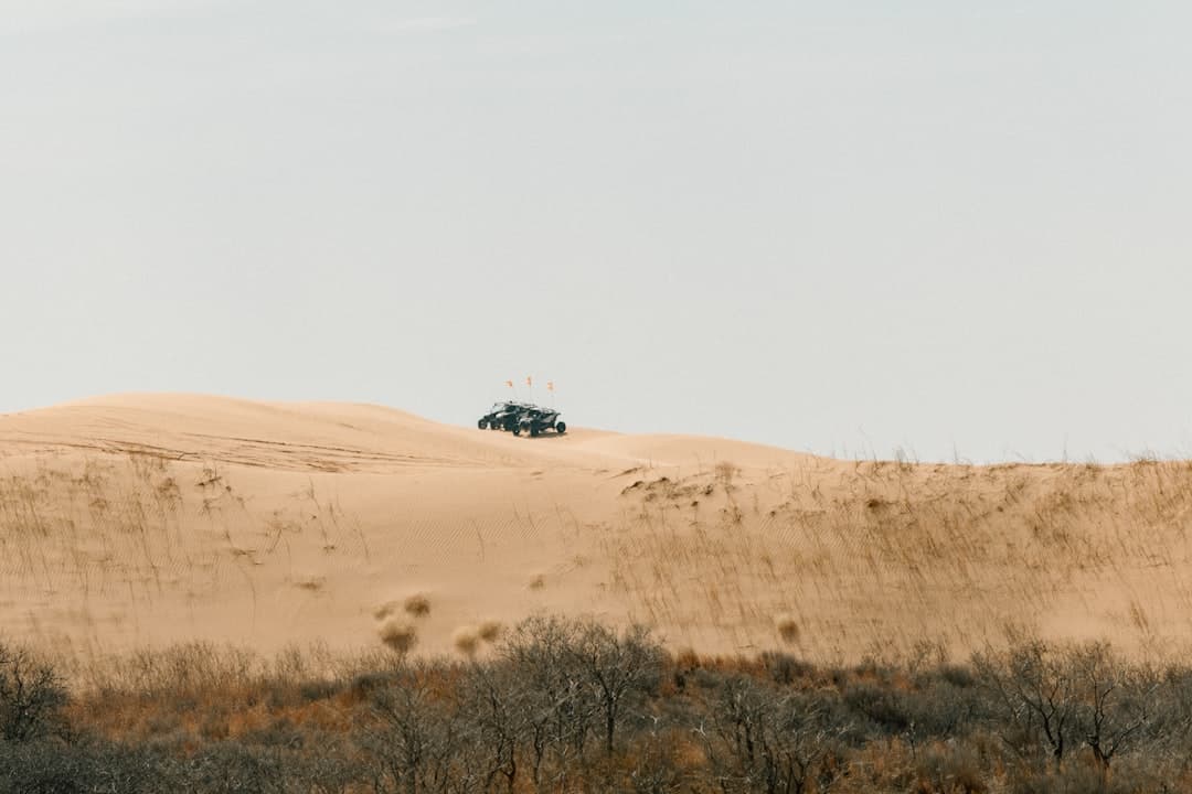 ATVs and dirt bikes on the sand dunes at Little Sahara State Park, Oklahoma