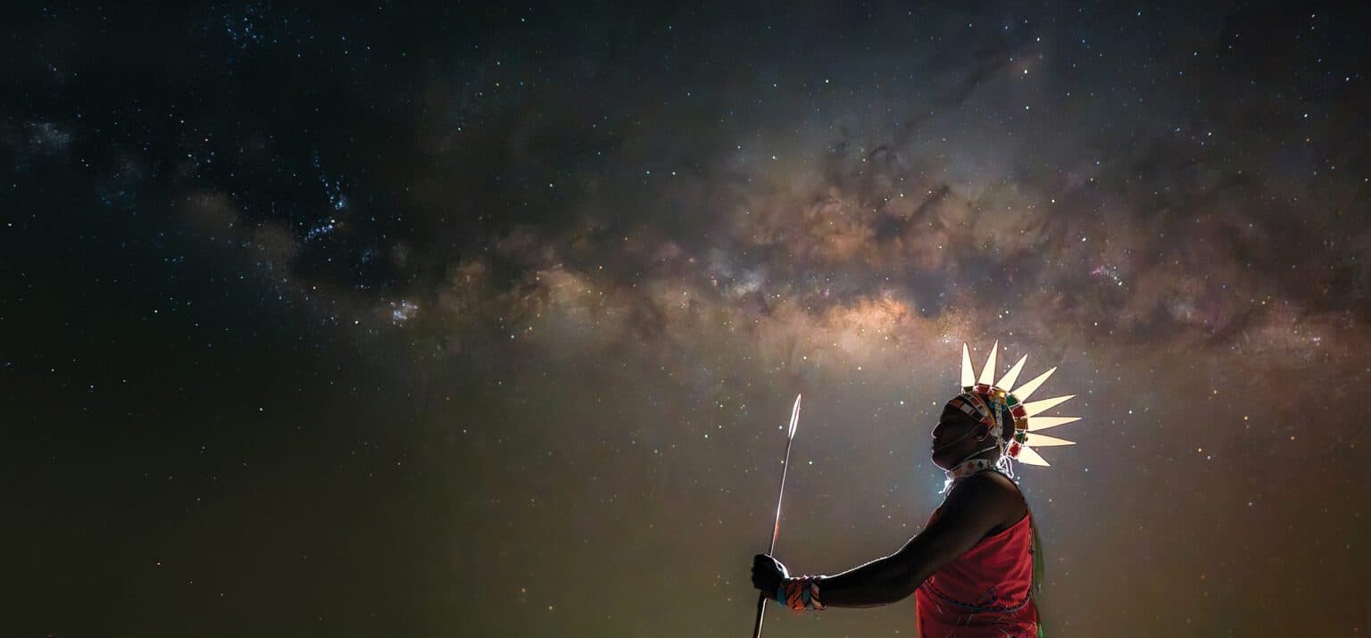 Saruni Basecamp Capture the Cosmos Samburu Man wirth stars
